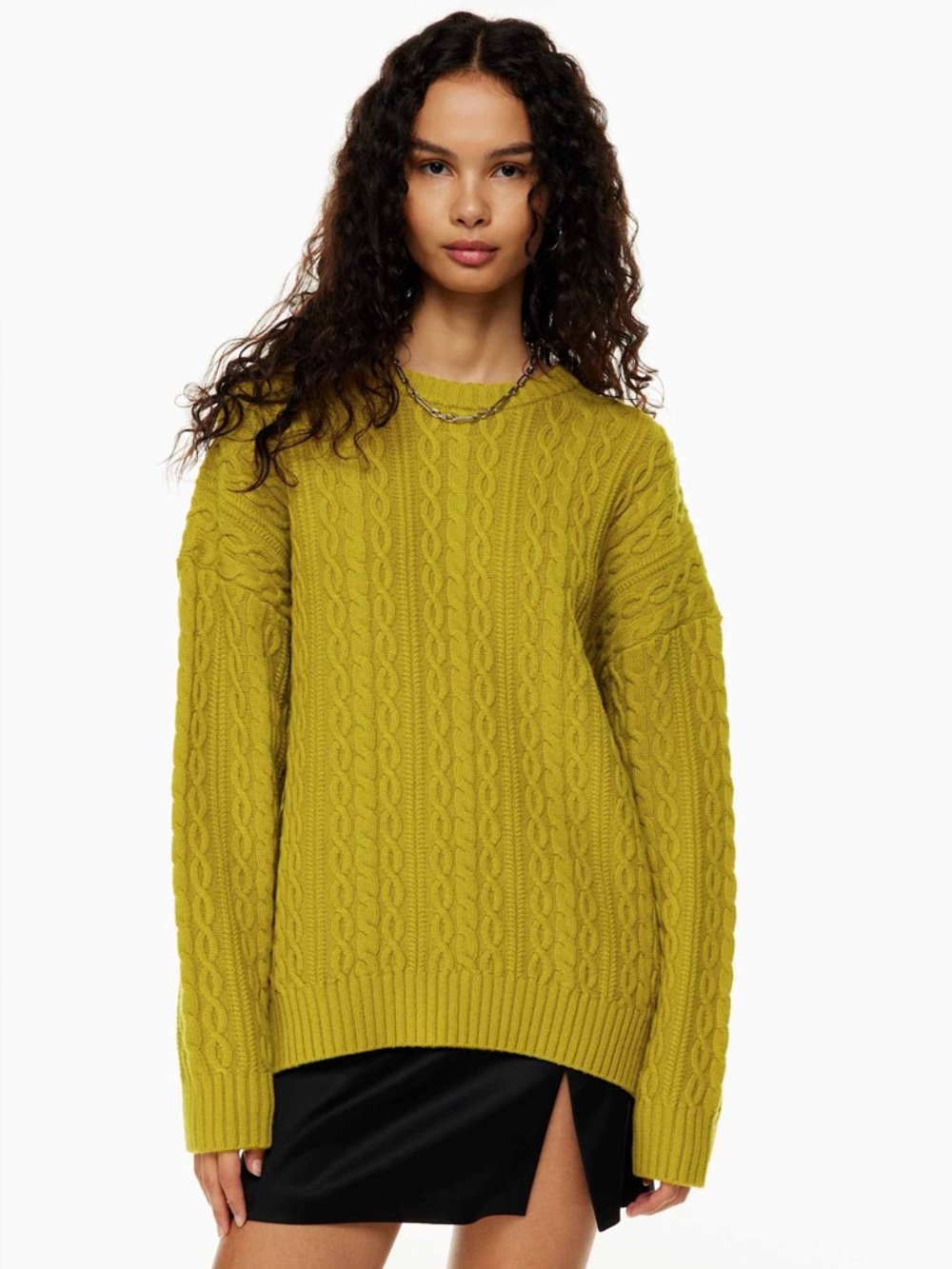 Aritzia Sunday Best Peggy Cable knit Fisherman Sweater